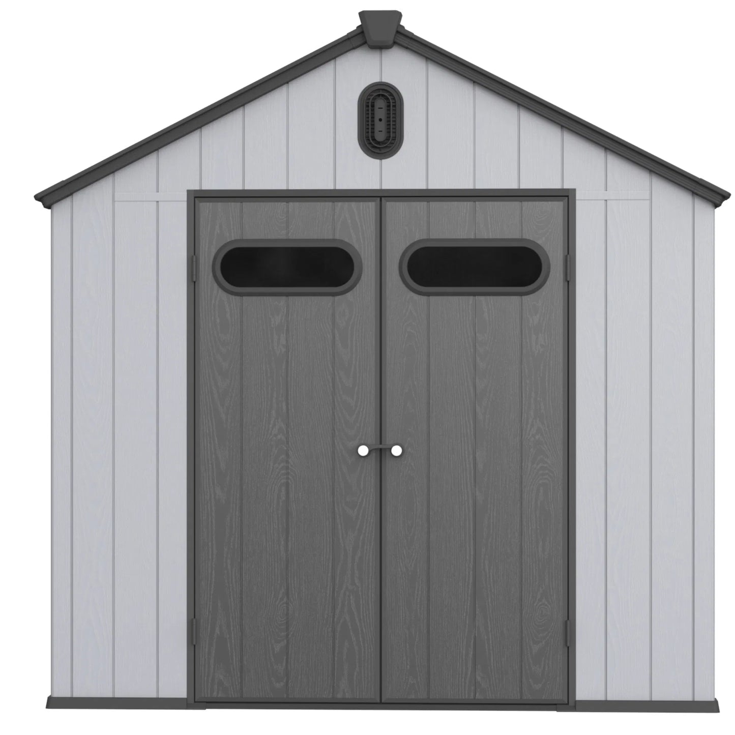 XWT013-1 8*10ft plastic storage shed for backyard garden big spire Tool storage